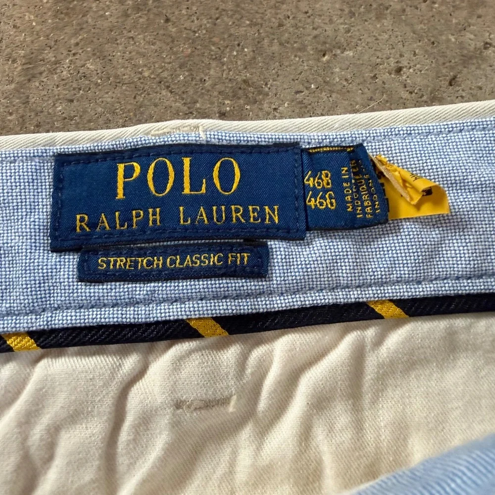 LOT of 3 Polo Ralph Lauren Shorts Men 46B/ 46B Multi Stretch Classic Fit Chino